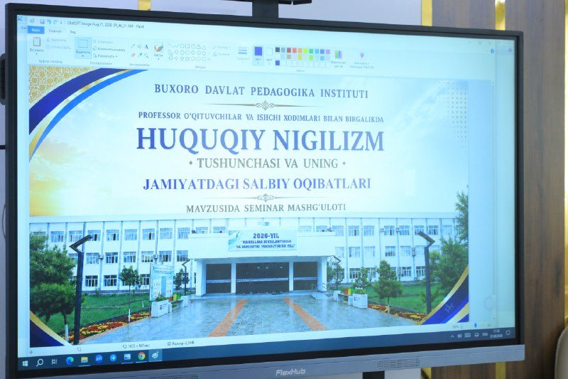 Huquqiy madaniyatni yuksaltirish — muhim vazifa — 1