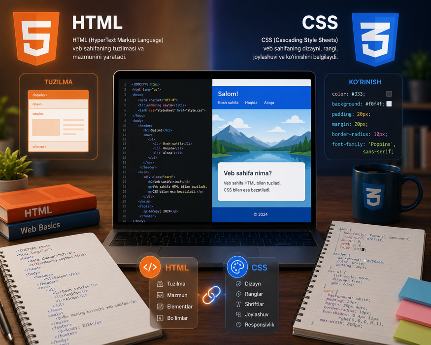 Что такое HTML и CSS? Основные технологии создания современных веб-страниц