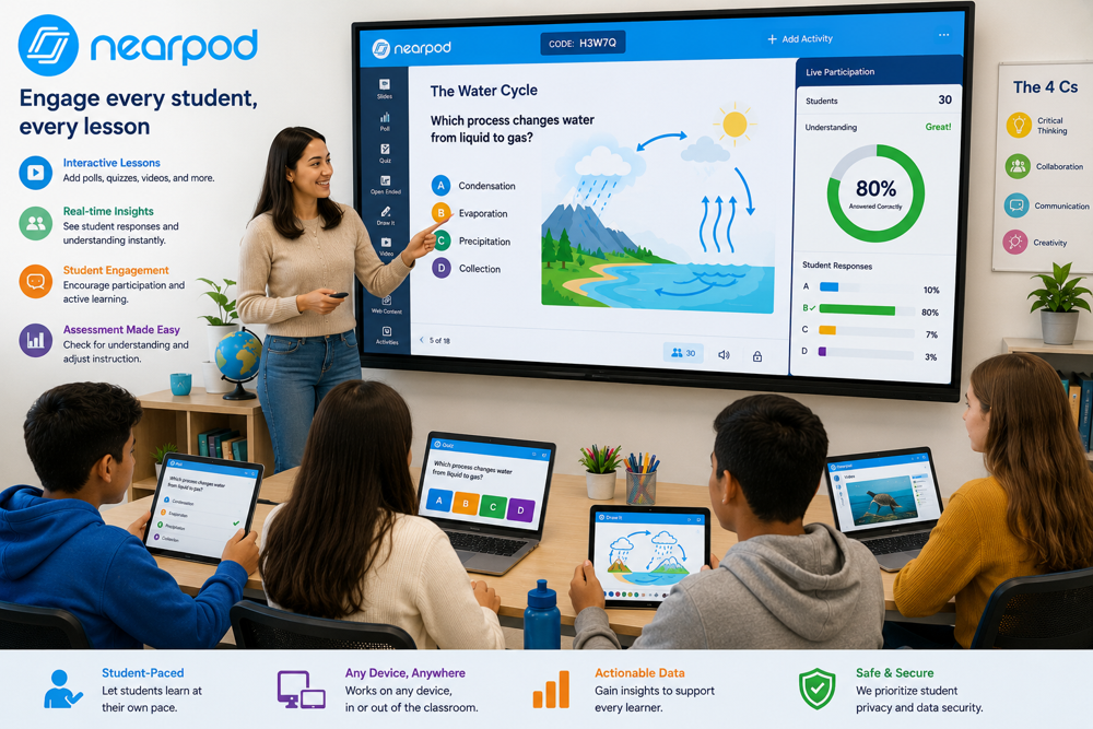 Nearpod: современная платформа для интерактивного обучения и оценки знаний в реальном времени