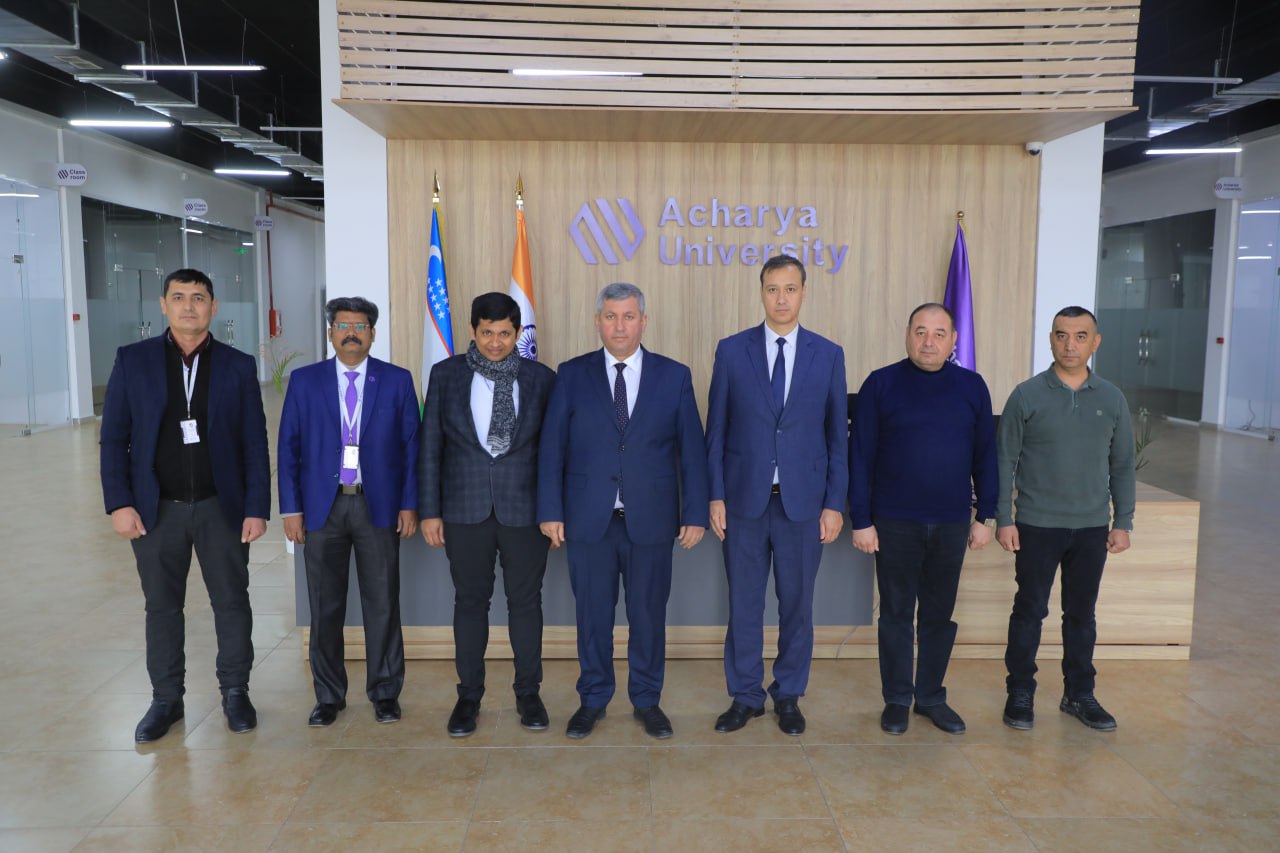 "Acharya" universiteti bilan hamkorlik aloqalari o'rnatildi